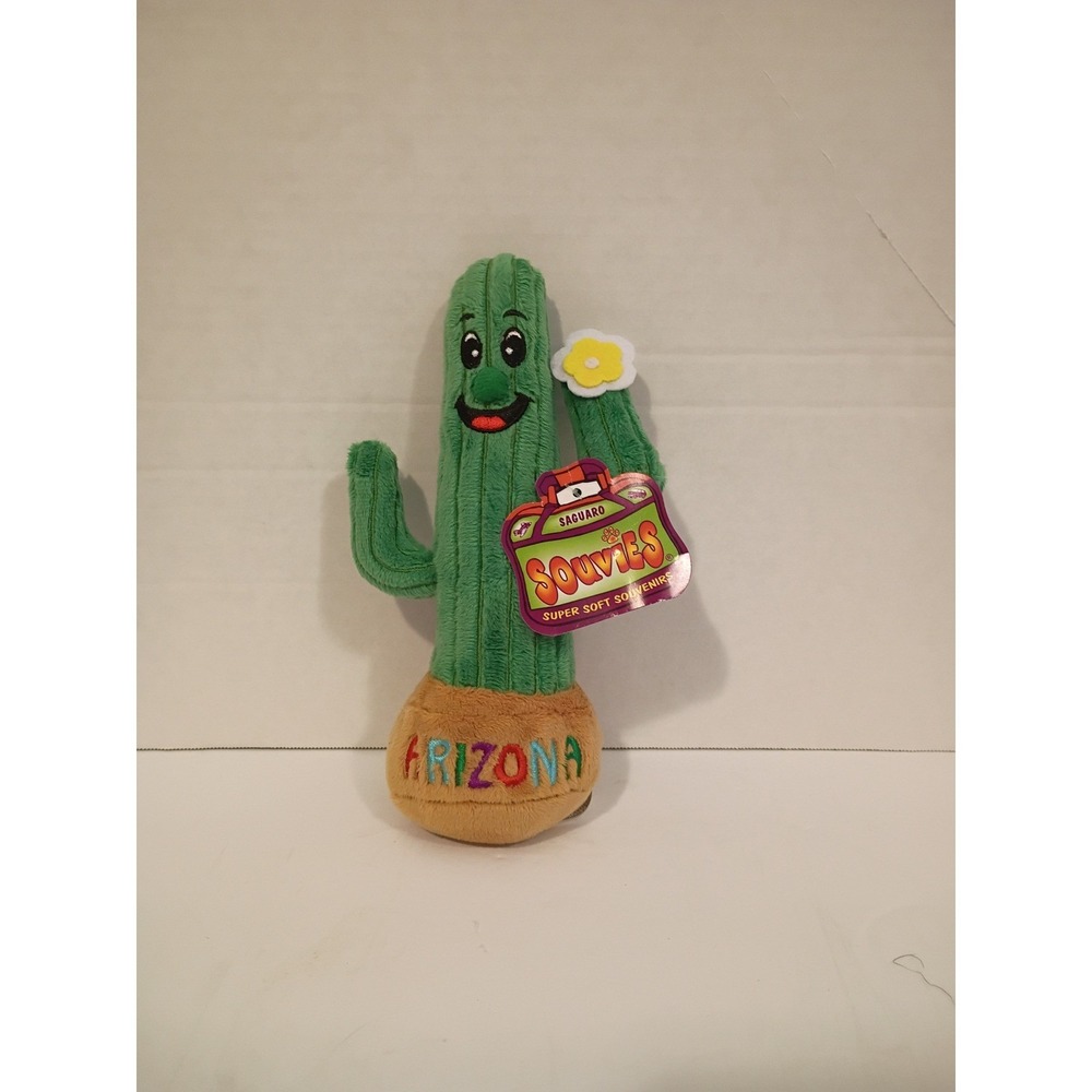 Souvies Saguaro Cactus Arizona Souvenir Plush Green Stuffed Toy New With Tags